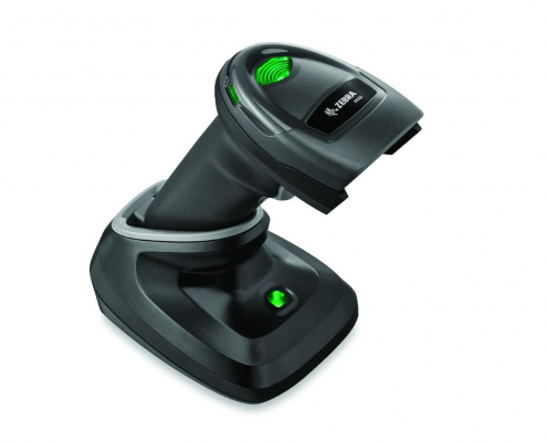 Der Zebra DS2278 Barcodescanner in der Cradle