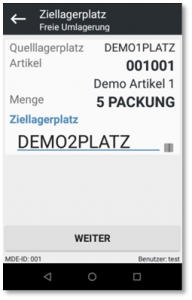 Digitale Lagerverwaltung - Screenshot der Logis Light Lagersoftware