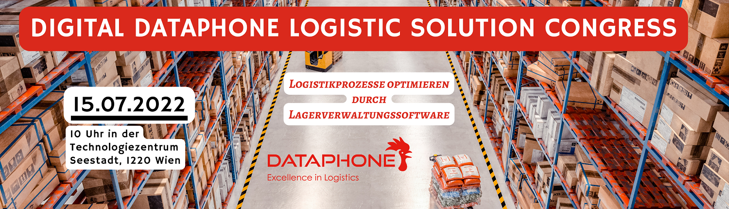 Werbebanner für den Digital Dataphone Logistics Solution Congress in Wien